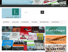Tablet Screenshot of editoriallaria.com